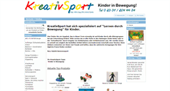 Desktop Screenshot of kreativsport.de